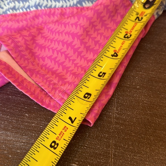 Vineyard Vines Boys' Pieced Chappy Swim Trunks Lined L 16 EUC Pocket Blue Pink - Picture 14 of 14